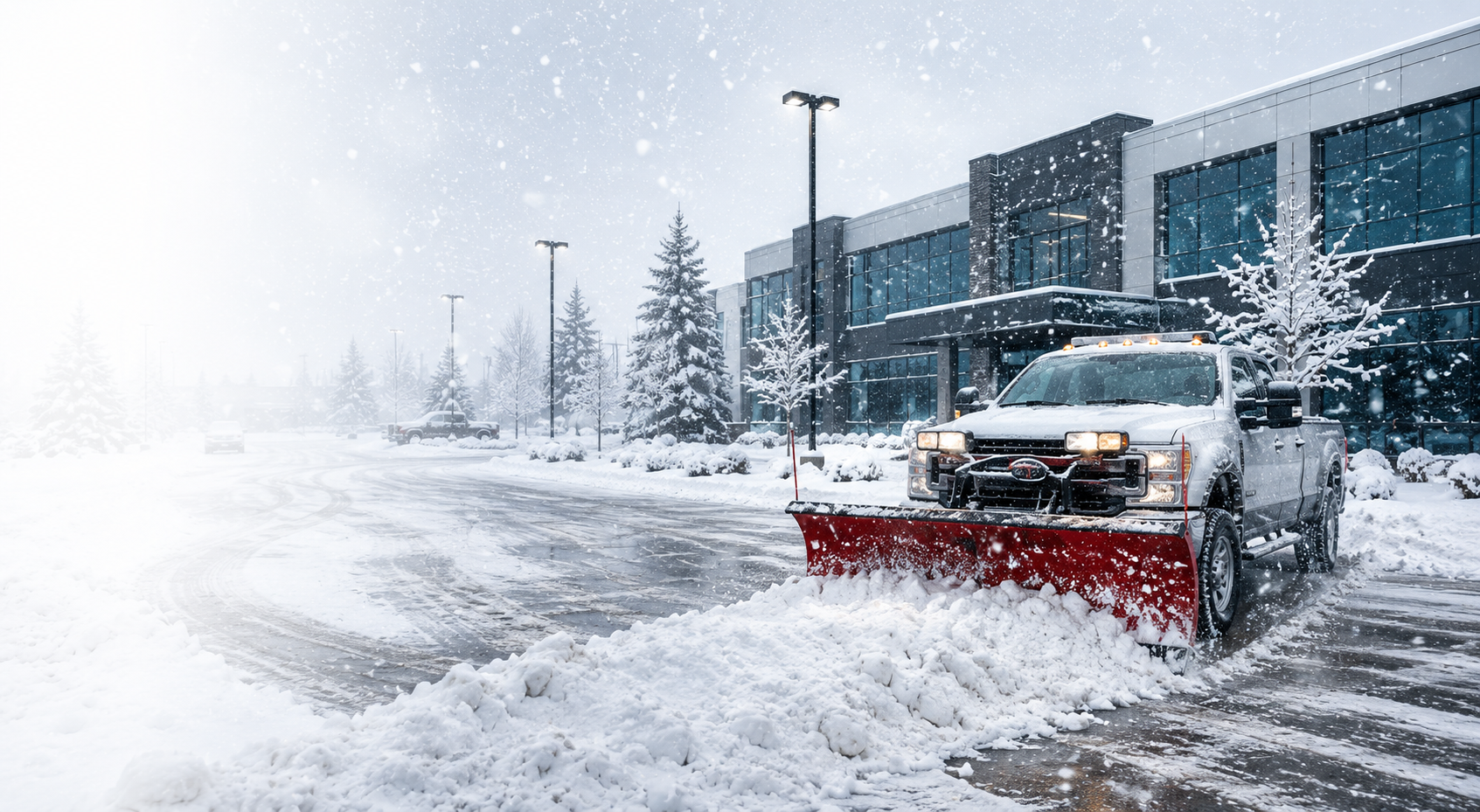 Commercial snow removal for businesses in Edmonton